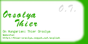 orsolya thier business card